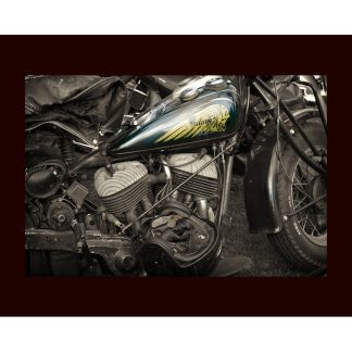 Indian Chief motorbike print poster